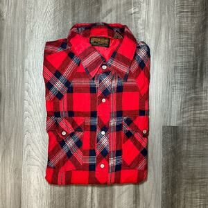 Stir-Ups Western Model Flannel Long Sleeve Pearl Snap Button - Large